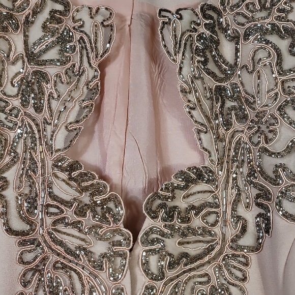 Vintage Victor Costa Sequin Blazer Jacket 10 Pink Formal Occasion Designer Gala - Picture 5 of 12